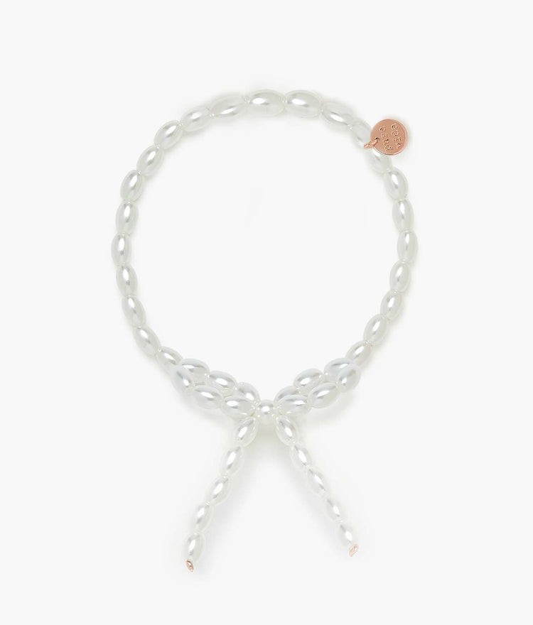Mother of Pearl Bow Stretch Bracelet