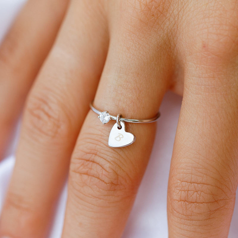 Engravable Heart Ring 9