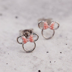 Disney Minnie Mouse Cutout Stud Earrings