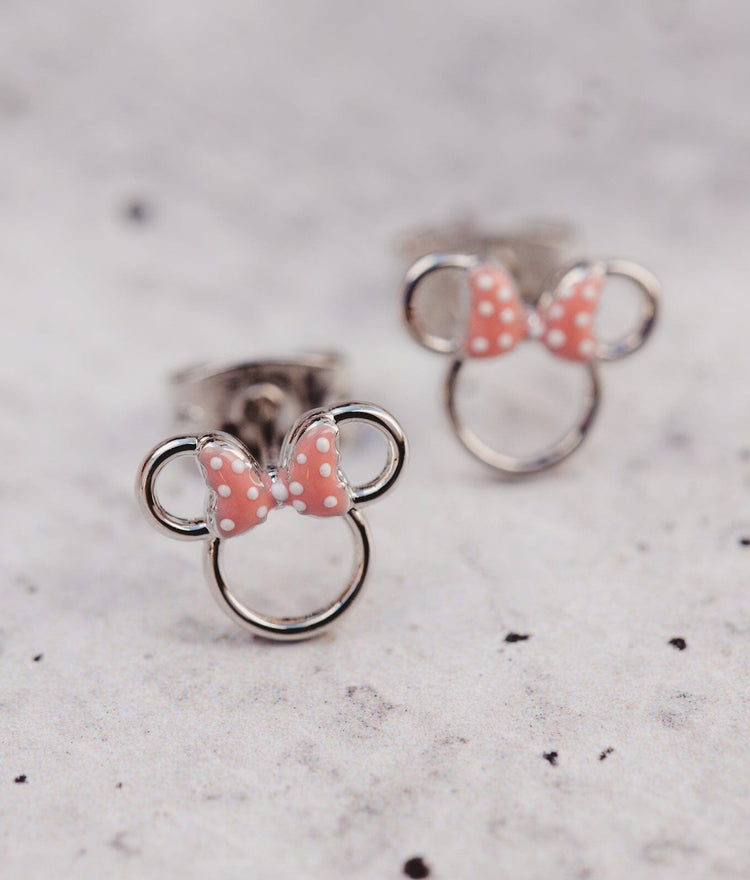 Disney Minnie Mouse Cutout Stud Earrings