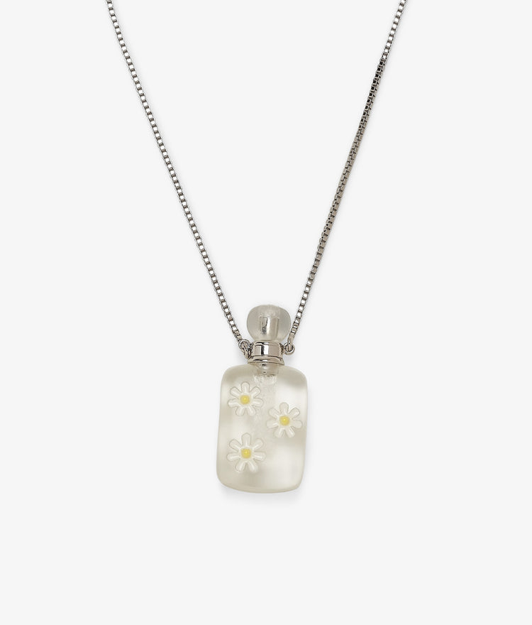 Daisy Bubble Bottle Necklace