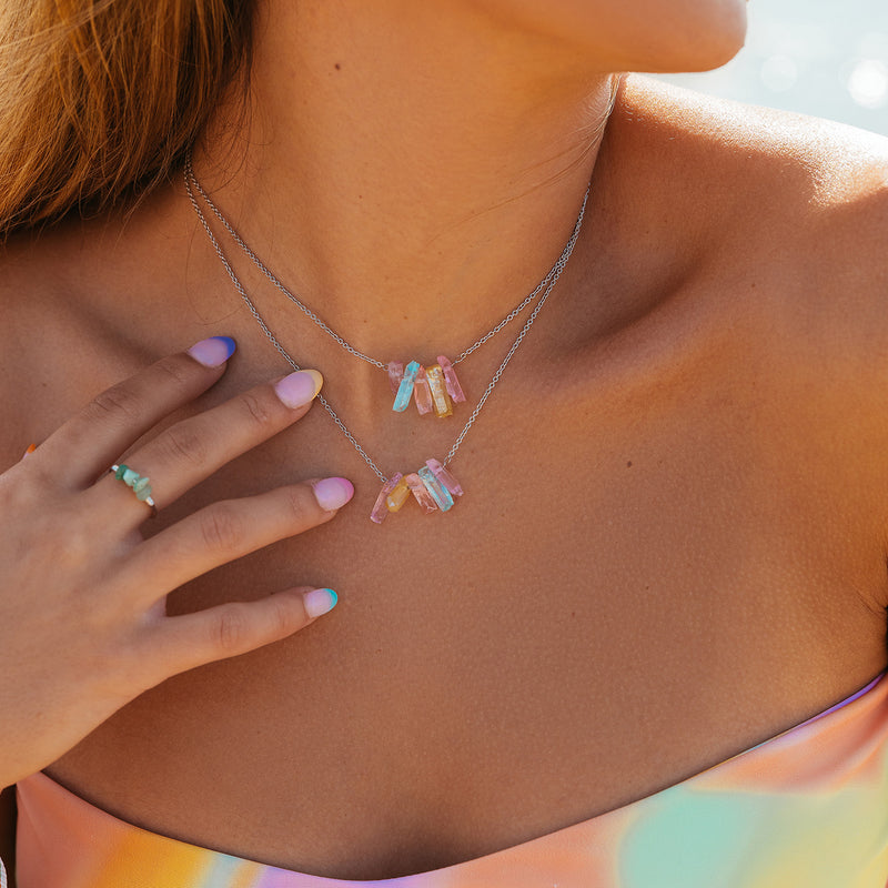 Rainbow Crystal Necklace 3