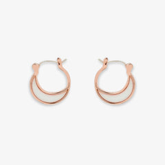 Opal Crescent Hoop Earrings