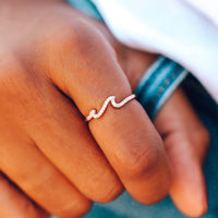 Pave Wave Ring Gallery Thumbnail