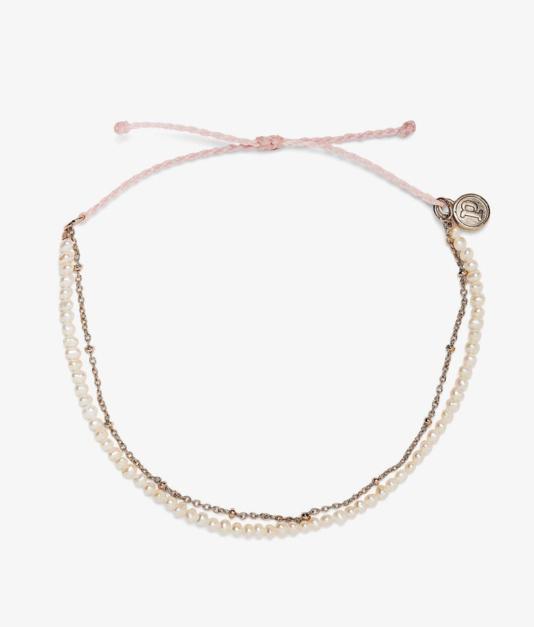 Bitty Pearl Chain Anklet