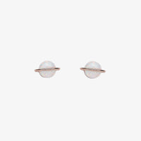 Opal Saturn Stud Earrings