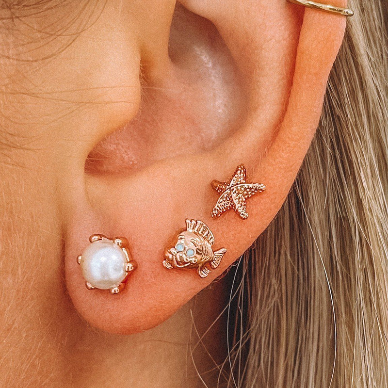 Disney Little Mermaid Stud Earring Pack 3