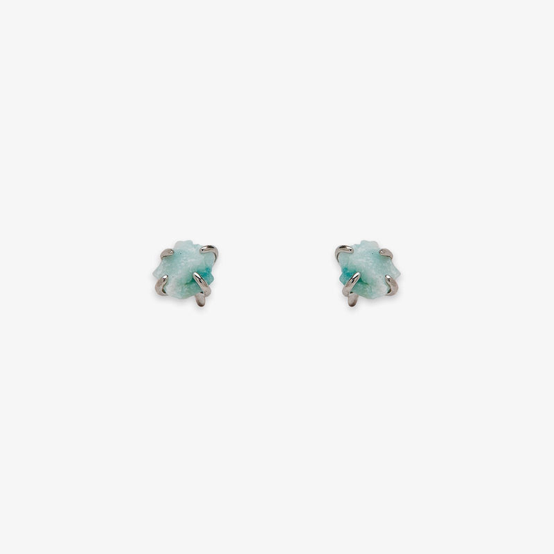 Raw Gemstone Stud Earrings 4