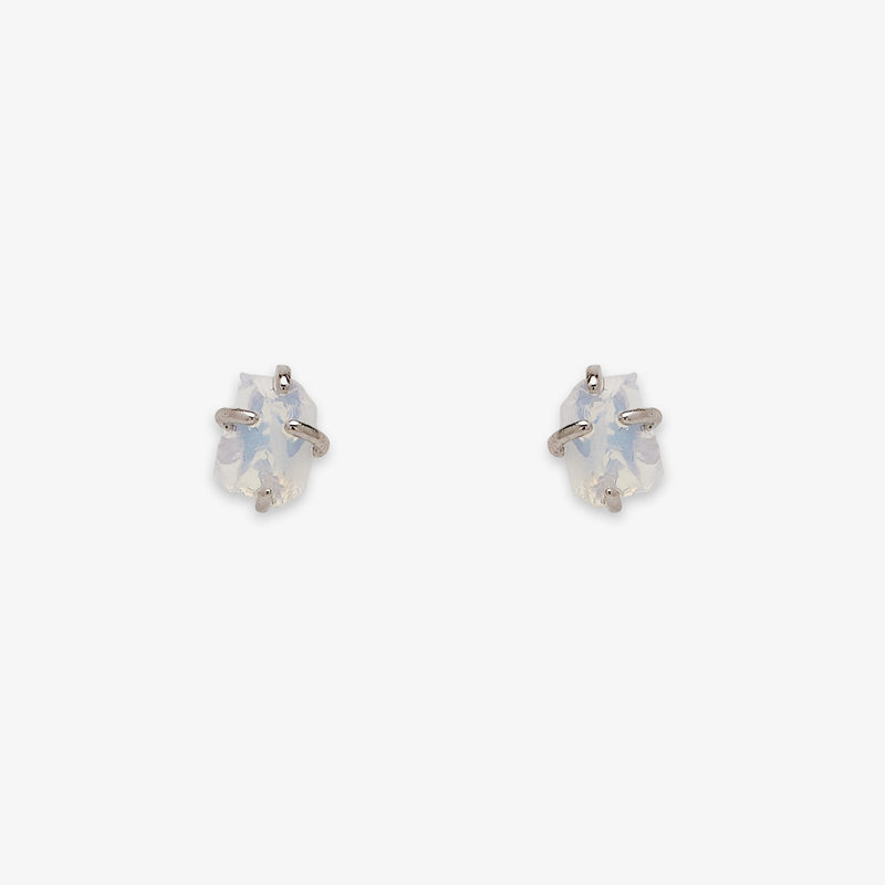 Raw Gemstone Stud Earrings 5