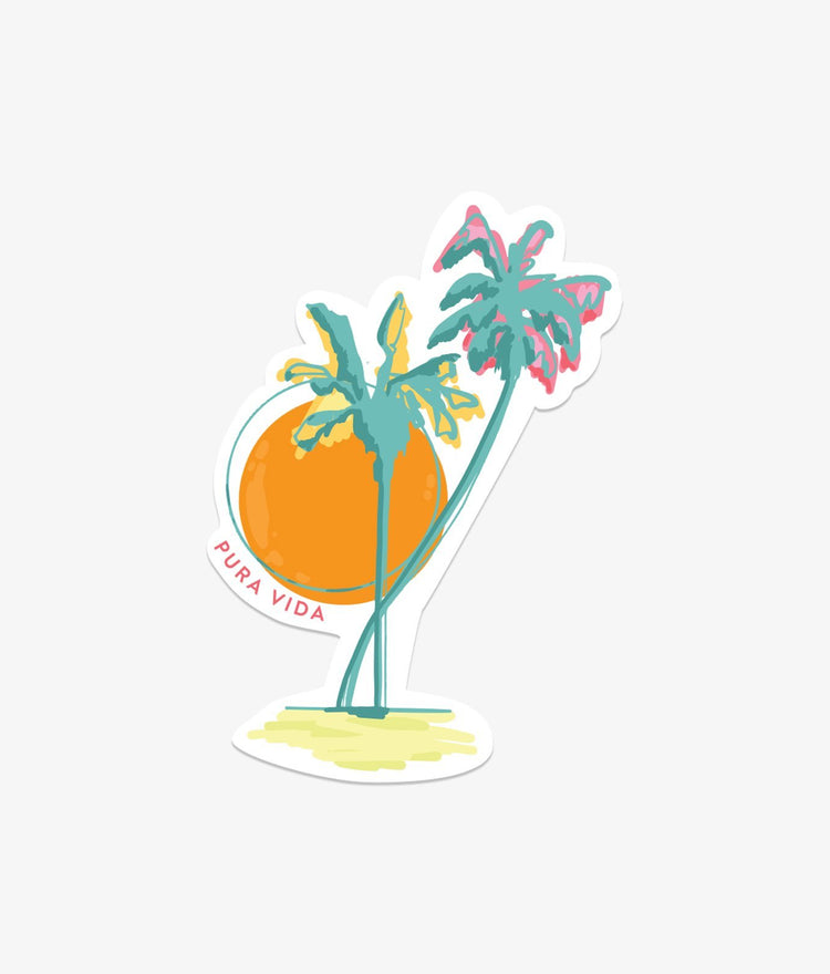 Color Palms Sticker
