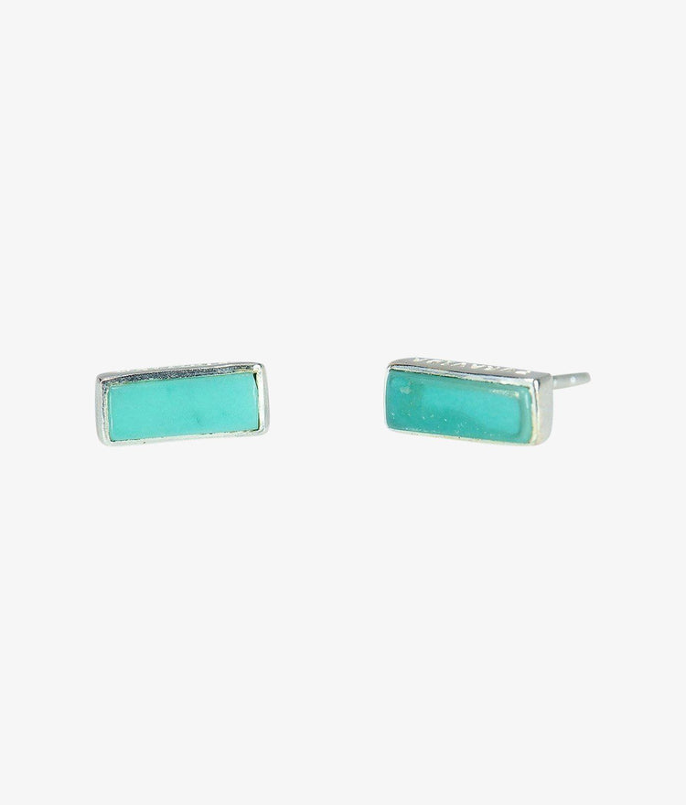 Turquoise Bar Earrings