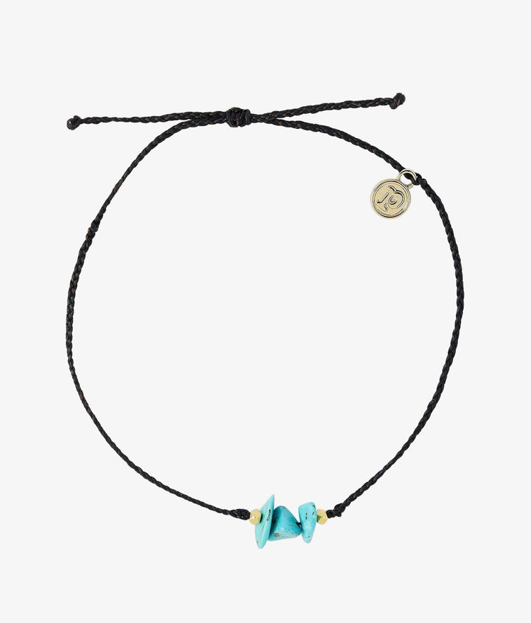 Turquoise Raw Stone Anklet